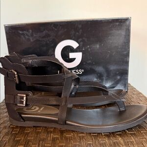 Guess Black Buckle Sandals